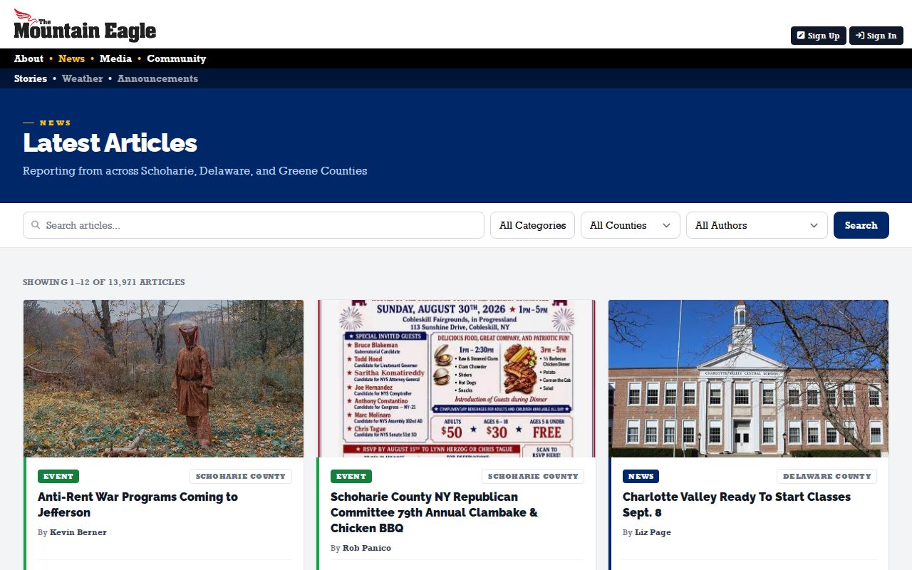 Schoharie County crime news and arrest reporting at Mountain Eagle